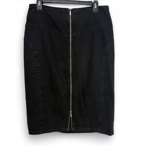 ba&sh Black denim Pencil Skirt L